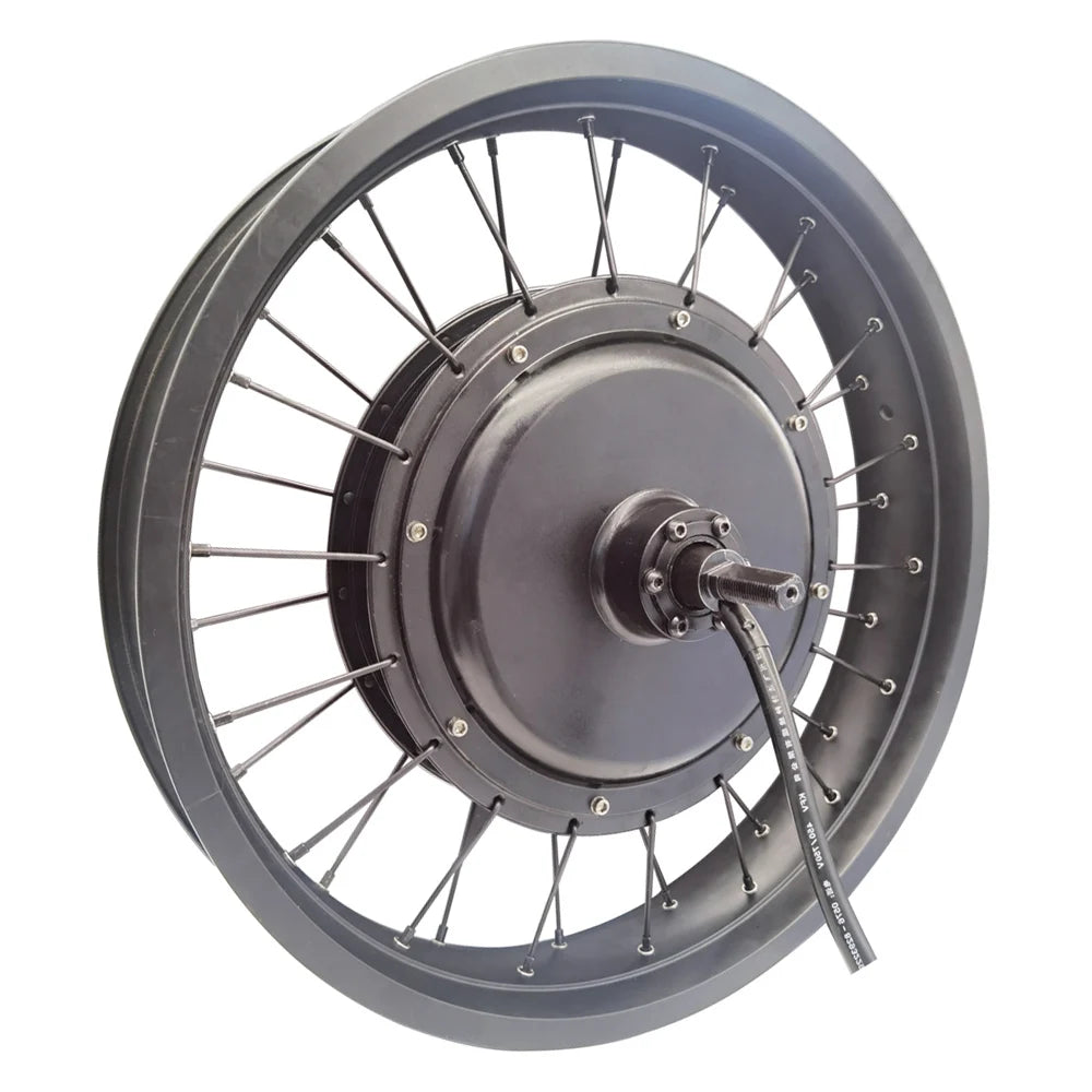 20 Inch Brushless Gearless 48V 60V 72V 1500W Fat 20x4.0 Tire Electric Ebike Bike Bicycle Snowbike Hub Motor