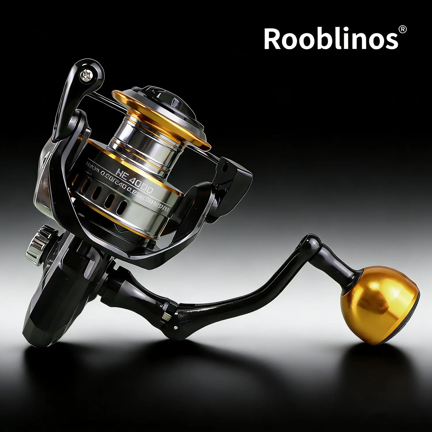 ROOBLINOS HEG 5.2:1 Plastic Spinning Reel Left Hand Corrosion-Resistant for Carp Trout Stream Ocean Saltwater Fishing 230g