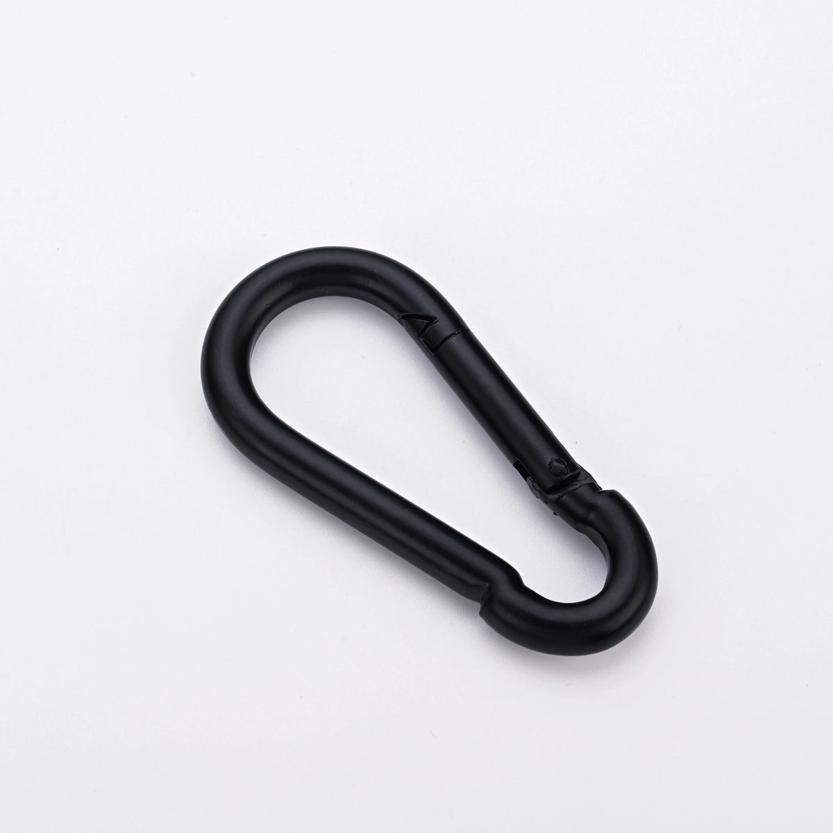 Factory Direct Sales Hardware Buckle Spring Hook Stainless Steel Mountaineering Buck Carabiner Black