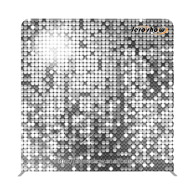 8x8 ft Photo Booth Backdrops with Aluminum Frame Dye Sublimation Printed Tension Fabric Easy Assembly