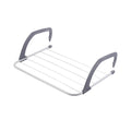 New Foldable Clothes -13Drying Rack Over the Door Laundry Rack Stainless Steel Folding Towel Rack for Balcony Window Sill