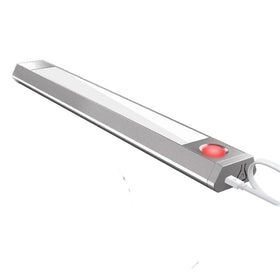 USB Rechargeable Motion Sensor LED Night Light with Three Color Temperatures and 3 Modes Aluminum Design for Kitchen Use