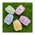 Cute Cartoon Kawaii Easter Bow Rabbit Series Flat Back Resin DIY Scrapbooking Cabochons Decoration Accessories