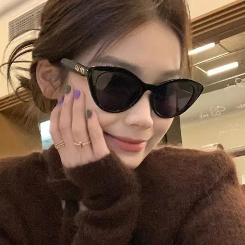 DOISYER Wholesale New Cat Eye Small Frame Sunglasses Retro Anti-UV400 Sunshade Women Sunglasses
