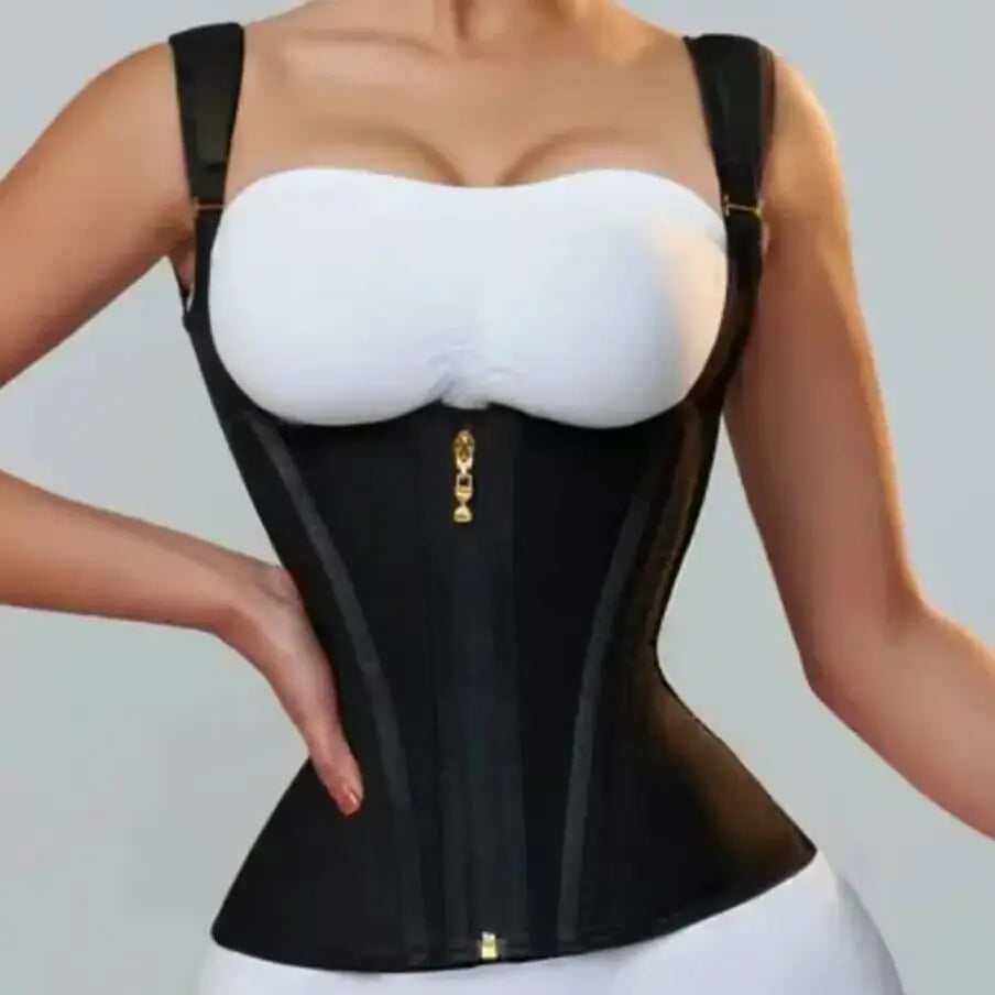 LadiesTummy Control Body Shaper With Zipper Cincher Tank Top Fajas Colombianas Waist Trainer Corset Vest for Women