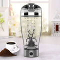 Custom Logo Personalized USB Rechargeable Electric Protein Shaker 450ML Lid 304SS Inner Eco-Friendly Boiling Water Applicable
