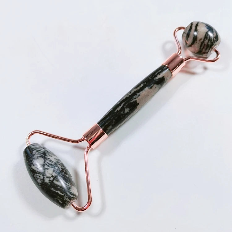 HZ Crystal Hot Sales Skin Care Tools Custom 100% Natural Crystal Facial Picasso Jasper Roller Gua Sha Jade Roller
