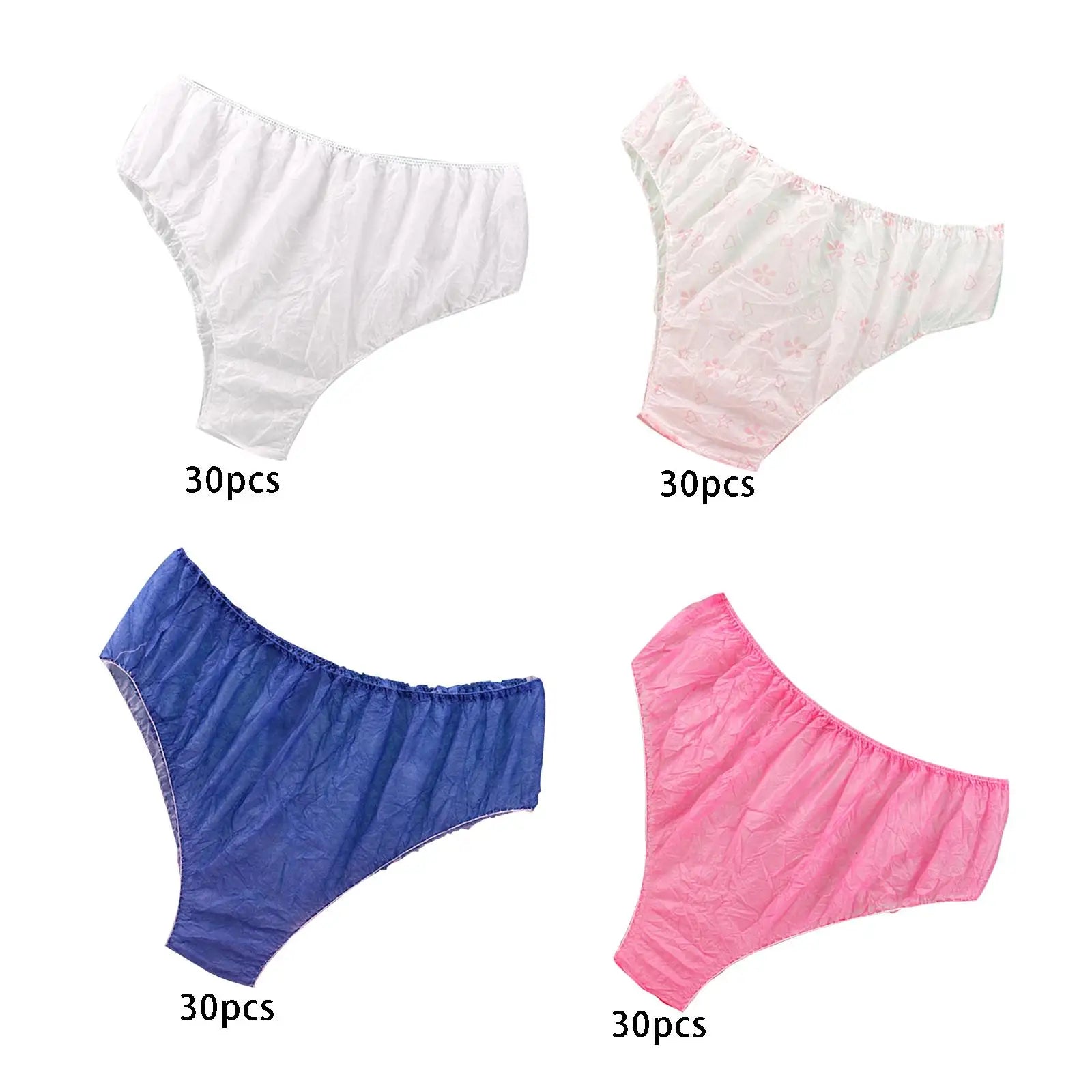 Womens Underwear 7pcs Disposable Underwear Nonwoven Underwear Travel Panties Handy Briefs for Travel Hotel Spa