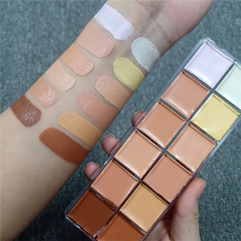 12 Colors Makeup Concealer Contour Cream Palette