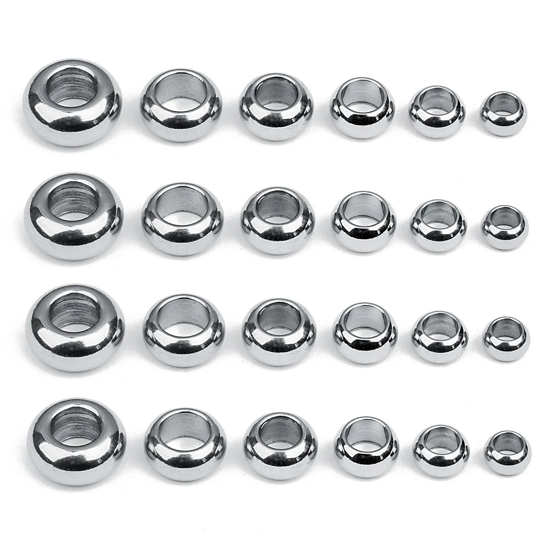 New Fashion Round Holes Spacer Beads for Bracelets Jewelry