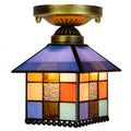 Tiffany Lampara Lamps Wholesale Lamp Lights Spot Moulds Antique Style Bases Ceiling Light Led Crystal