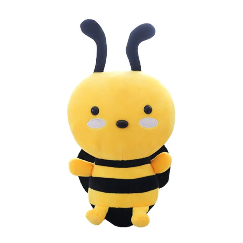Cartoon Cute Small Yellow Bee Soft Plush Pillow Stuffed Animals Toy Custom Realistic Plush Bee Toys for Kids Girls