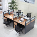 Workstation Desk Computer Modern 2/4/6 Seater Home Office Modular Workstation