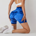 New Arrivals Seamless Womens Gym Shorts High Waisted Scrunch Butt Tie Dye Shorts for Women
