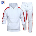 Large-Sized Round-Neck Sports Shirt for Men Women Solid Color Fluffy Print Embroidered Zippers Breathable Quick Dry 100% Cotton