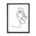 Custom Size BSCI Certified Black 3D Shadow Box MDF Wood Photo Frame Wall Hanging UV Silk Screen Printing Fashionable Art Frame