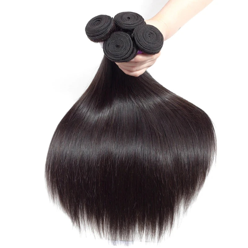 Wholesale Virgin Brazilian Human Hair Bundles Unprocessed Cuticle Aligned Hair Weave in Natural Black Color from Vendors