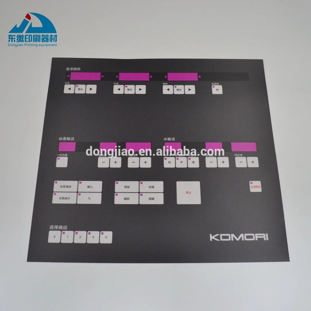 Komori Panel Spare Parts Offset Printing Machinery Panel Different Types Plate Panel
