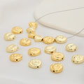 Brass Envelope Gold Color Retaining Irregular Shaped Septa Dark Pattern Loose Beads DIY Hand String Flat Beads