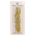 Wholesale Gold Curve  Spiral Birthday Candle With Blister Card