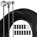 LEBYCLE MTB Road Bike Brake Shift Cable Set Bicycle Steel Inner Cable Core Wire Cycling Inner Line End Cap Housing Outer Cap
