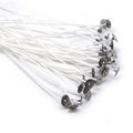 Wholesale Low MOQ Pre-waxed Lead-free Cotton Wicks With Metal Tab for Candle Making