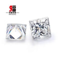 Baifu Jewelry Top Clarity VVS DEF Princess Cut White square Moissanite