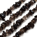 5-8mm Loose Stone Natural Smoky Quartz Crushed Bead Irregular Healing Stone Beads for Jewelry Making