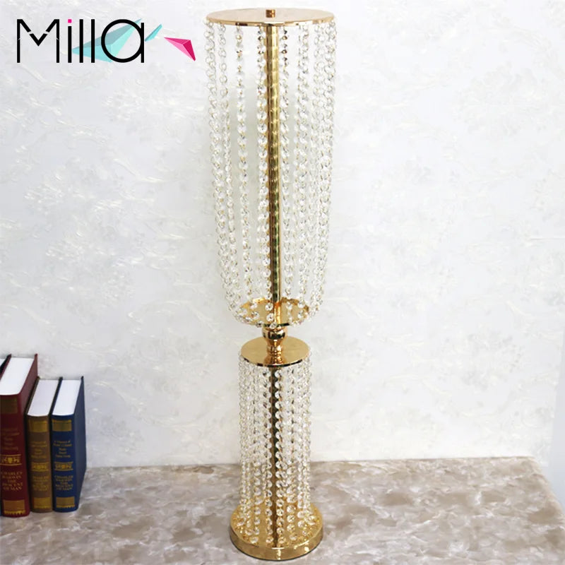 Crystal Golden Road Guide Wedding Venue Layout Decoration Props Welcome Area Decoration