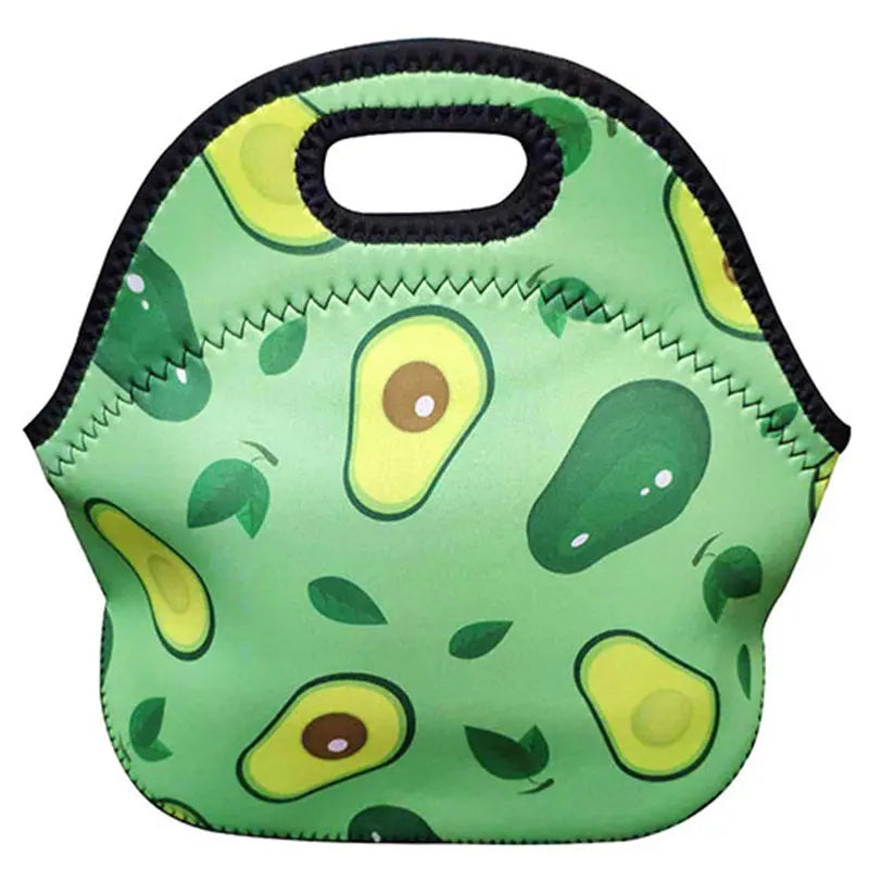 Customized Neoprene Lunch Cooler Bag Insulated Waterproof Lunch Tote Box With Zipper for Outdoor Travel Work School
