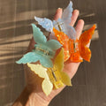 Women Large Big Xl Clamp Clips Accessories Checker Checked Colorful Acetate Hair Claws Tropical Butterfly Hair Claw for Girls