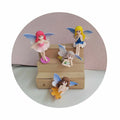 100pcs Cute Mini Fairy Flying Wing Miniature Anime Girl Figurine Artificial Doll House Fairy Garden Decoration