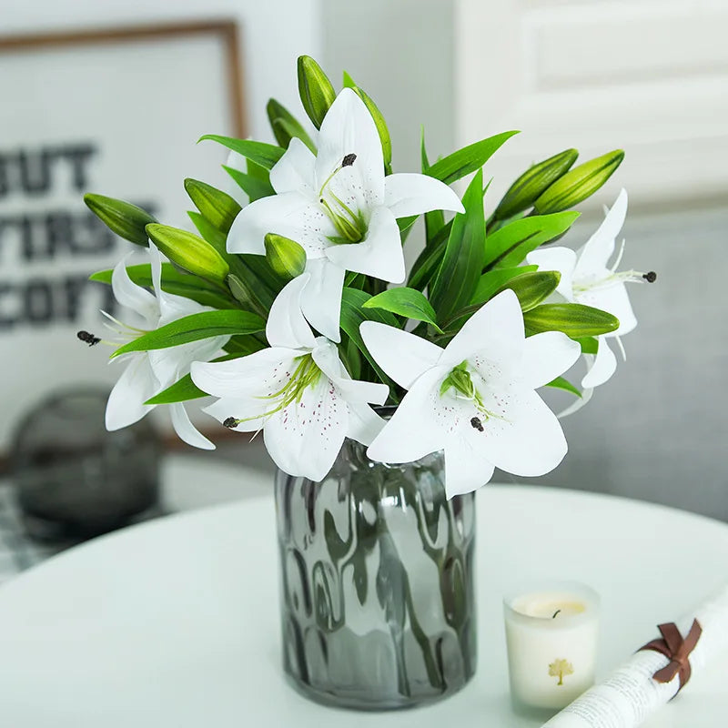 N407 Home Decor Artificial Calla Lily Flowers Real Touch Silk Wholesale for Valentine's Day Mother's Day Christmas Easter