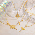 SUMMLY Trendy Wholesale Octopus Shape Pendant 18K Gold Plated Stainless Steel Necklace Fashion Jewelry Manufacturer