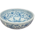 Chinese Traditional Blue and White Ceramic Art Bathroom Sink Basin Modern Design Style Hand Painted