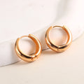 Fashion Minimalist Style Gold Plated Hoop Earrings for Unisex High Quality Non Tarnish Earrings