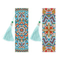 2021 Hot Sell Christmas Gift Custom 5D Diy Mandala Diamond Bookmark Set With Tassels