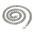 Punk 6 8 10 12mm Miami Cuban Link Chain Necklace Bracelet for Women Men Trendy Stainless Steel Geometric Design Anniversary