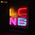 Indoor Business Custom Metal Square Round Led Illuminated Neon Signs 3d Logo Acrylic Led Letters in Infinity Mirror Letter