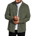 Autumn Men's Anti-Wrinkle Knitted Casual Loose Large Size Workwear Shirt Long Sleeve