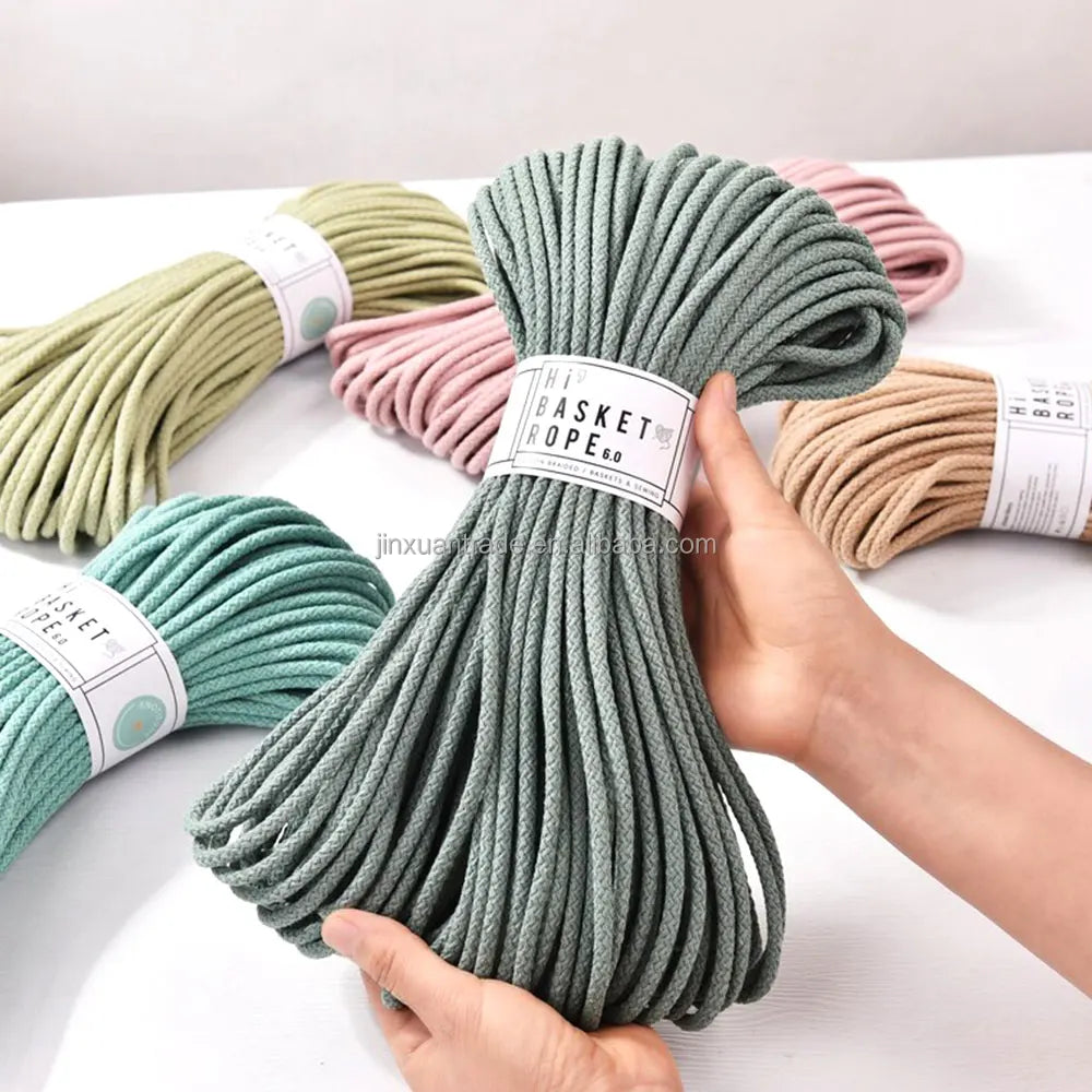 5.5mm Bag /Basket Sewing Yarn Crochet Rope Basket Sewing Braided Cord MegaBDM