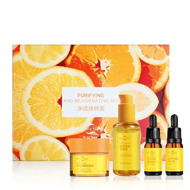 Beauty Products Cleansing Hydrating Facial Whitening Antioxidant Blemish Repair Purifying and Rejuvenating Herbal Skin Care Set