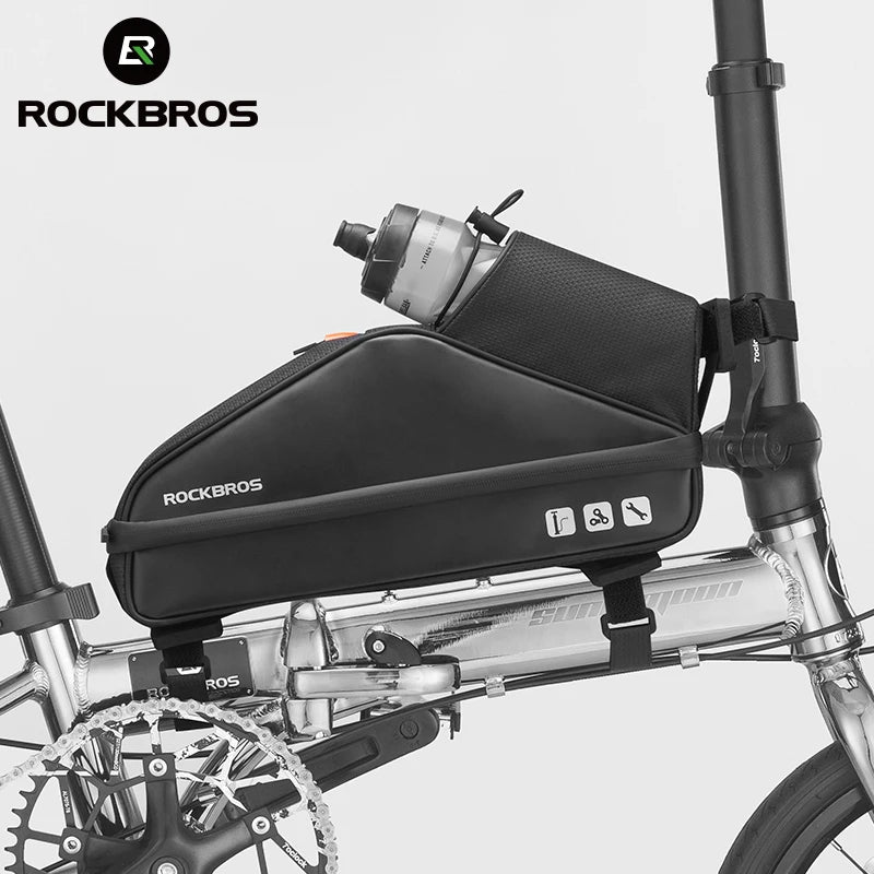 ROCKBROS Scooter Storage Bag High Capacity Waterproof Bike Top Tube Accessories Bags Bicycle Kettle Bag