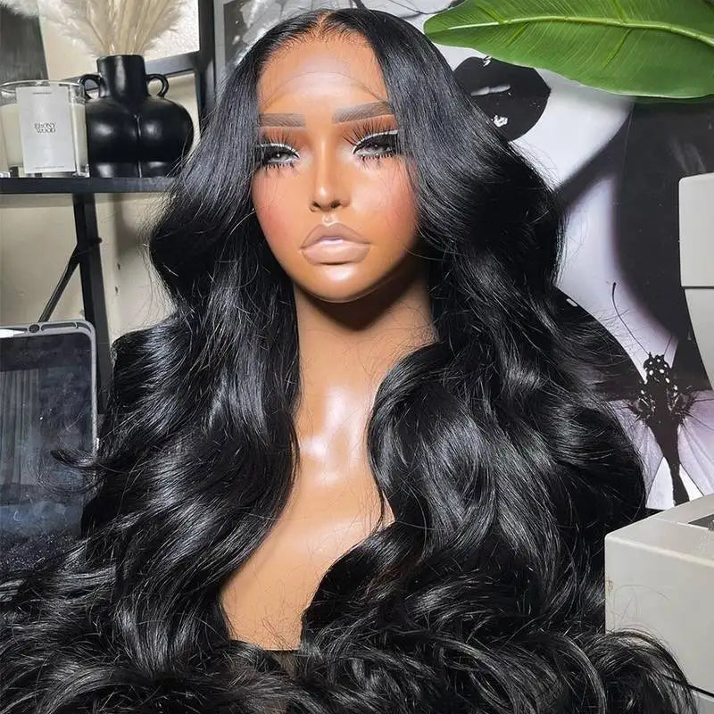 Hot Selling Body Wave Synthetic Hair Ombre Colored Synthetic Wigs With Middle Part Fiber Wigs 12-28 Inch for Black Women
