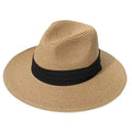 Hot Selling Summer Panama Straw Hat British Men and Women Folding Sunshade Beach Hat