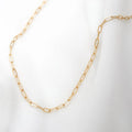 Women's Custom Name Initial Necklace 14K Gold Plated Stainless Steel Choker with Adjustable Chain Classic Style