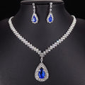 New 2023 Korean Style Minimalist Water Droplet Necklace Bride Fashion Jewelry Jewelry Sets for Wedding Luxury Design
