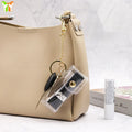 Hot Selling PVC Transparent Lipstick Case Holder Handbag Hanger Cover Single Lipsticks Bag Pocket With Keychain