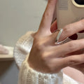 Minimalist Inventory Essential Classic V Shape Ring 925 Sterling Silver Adjustable Bulk Order Wholesale Jewelry