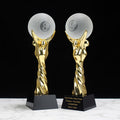 Annual Classy Crystal Football Basketball Golf Billiard Trophy Personalized Champion Ball Awards